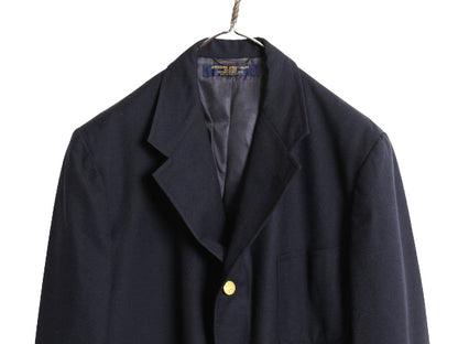 80s USA製 ブルックスブラザーズ メーカーズ テーラード ジャケット メンズ L 程/ ヴィンテージ 紺ブレ ブレザー スーツ ウール 金ボタン