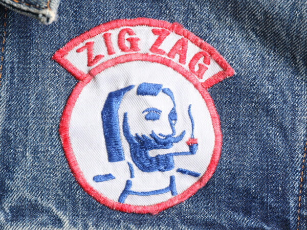 60s 70s ★ リーバイス 71205 BIG E デニム ジャケット メンズ S ヴィンテージ 70505 4th ハーレー ZIGZAG ワッペン インディゴ ジージャン