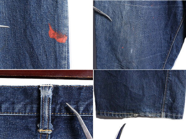 70s ★ リーバイス 517 BIG E フレア インディゴ デニム パンツ メンズ 38 36 / 鬼ヒゲ Levis ヴィンテージ 66前期 ブーツカット ジーンズ