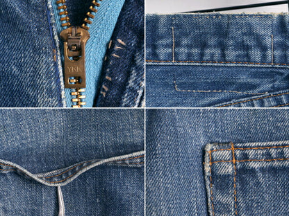 耳付き 60s USA製 ★ リーバイス 505 BIG E 赤耳 インディゴ デニム パンツ (実寸 30 30) 古着 60年代 シングル Levis ジーンズ セルビッジ