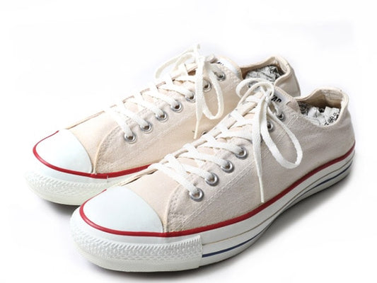 ほぼ デッドストック 90s USA製 コンバース オールスター ローカット ナチュラル (11 1/2  30cm ) 90年代 Converse アメリカ製 生成り