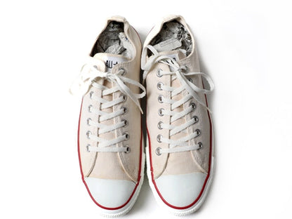 ほぼ デッドストック 90s USA製 コンバース オールスター ローカット ナチュラル (11 1/2  30cm ) 90年代 Converse アメリカ製 生成り