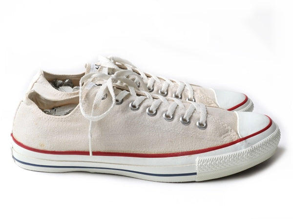 ほぼ デッドストック 90s USA製 コンバース オールスター ローカット ナチュラル (11 1/2  30cm ) 90年代 Converse アメリカ製 生成り