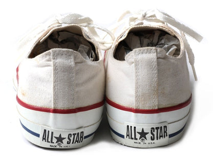ほぼ デッドストック 90s USA製 コンバース オールスター ローカット ナチュラル (11 1/2  30cm ) 90年代 Converse アメリカ製 生成り