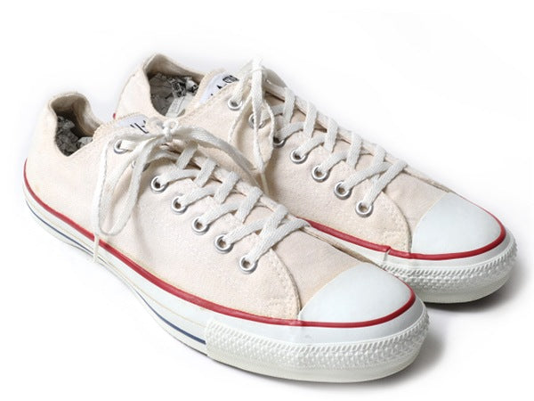 ほぼ デッドストック 90s USA製 コンバース オールスター ローカット ナチュラル (11 1/2  30cm ) 90年代 Converse アメリカ製 生成り