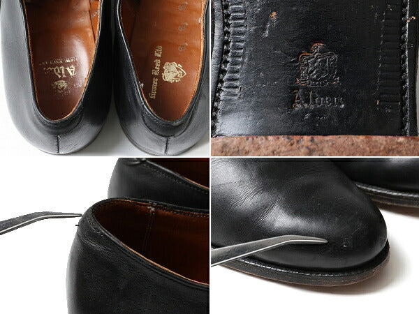 USA製 ■ ALDEN オールデン 932 本革 レザー プレーントゥ シューズ 10 A/C 28cm 靴 革靴 内羽根 カーフ 黒 ドレス フォーマル 別注 モデル