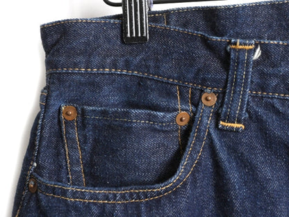 革パッチ 50s ★ リーバイス 501XX デニム パンツ 実寸 32 28 表記 35 31 ビンテージ Levis BIGE 耳付き 赤耳 レザーパッチ 両面 ジーパン