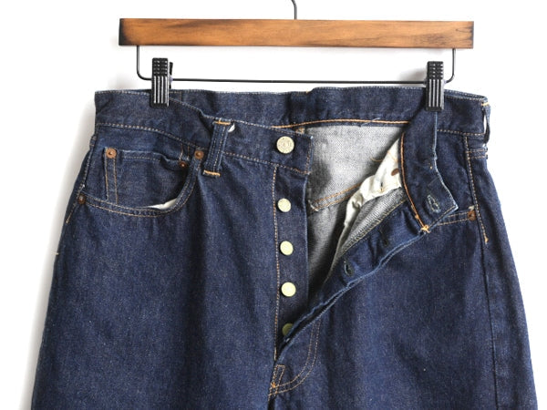 革パッチ 50s ★ リーバイス 501XX デニム パンツ 実寸 32 28 表記 35 31 ビンテージ Levis BIGE 耳付き 赤耳 レザーパッチ 両面 ジーパン