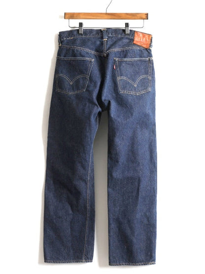 革パッチ 50s ★ リーバイス 501XX デニム パンツ 実寸 32 28 表記 35 31 ビンテージ Levis BIGE 耳付き 赤耳 レザーパッチ 両面 ジーパン
