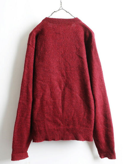 60～70s FULTON SPORTSWEAR CO INC Vネック ウール モヘア ニット セーター (M程)