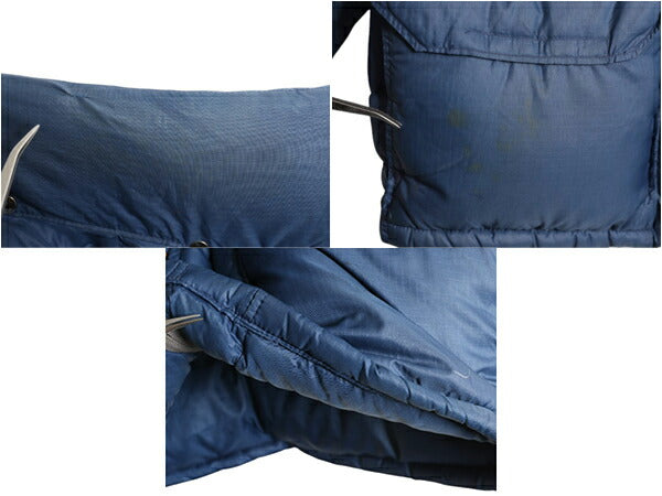 70s 茶タグ ★ ノースフェイス ナイロン ダウン ジャケット メンズ XL ヴィンテージ USA製 The North Face アウトドア ハイネック ブルゾン