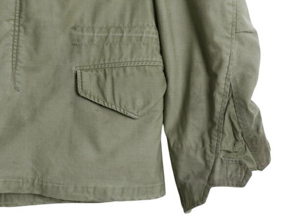 グレーライナー 60s ★ 米軍実物 US ARMY M-65 フィールド ジャケット SMALL 程/ 古着 ヴィンテージ 軍物 ミリタリー 2nd M65 アルミジップ