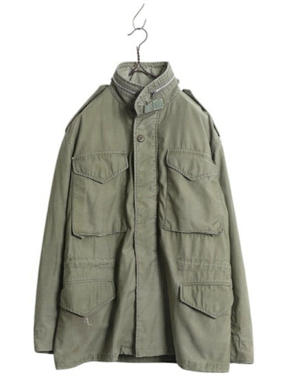 グレーライナー 60s ★ 米軍実物 US ARMY M-65 フィールド ジャケット SMALL 程/ 古着 ヴィンテージ 軍物 ミリタリー 2nd M65 アルミジップ