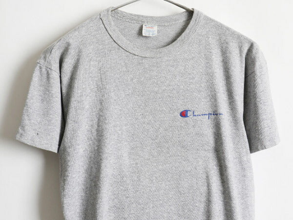 80's Champion チャンピオン 88/12 ロゴ プリント 半袖 Tシャツ (L)
