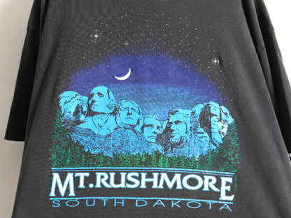 90s Mt RUSHMORE マウント ラッシュモア プリント 半袖 Tシャツ (XL)