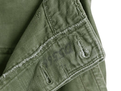 60s ★ 米軍実物 US ARMY コットン サテン ベイカー パンツ SMALL ヴィンテージ ファティーグ ユーティリティ アジャスター付き OG107 軍物