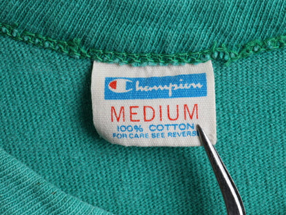 70's Champion チャンピオン 3段 プリント フットボール Tシャツ (M)
