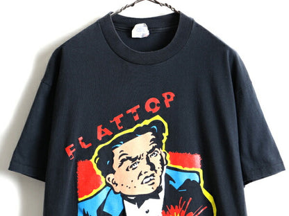 90s DICK TRACY ディック トレイシー フラットトップ プリント 半袖 Tシャツ (XL)