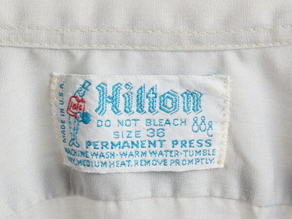 70's Hilton ヒルトン ビッグ チェーンステッチ 刺繍 半袖 ボーリング シャツ (36 レディース M 程)