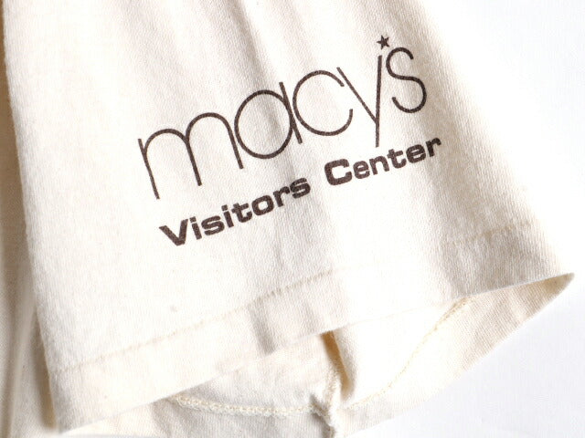 90s Macy's メイシーズ 企業 プリント 半袖 Tシャツ (XL)