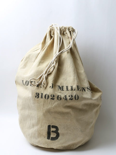 40's U.S.ARMY Stencil Print Twill Laundry Bag