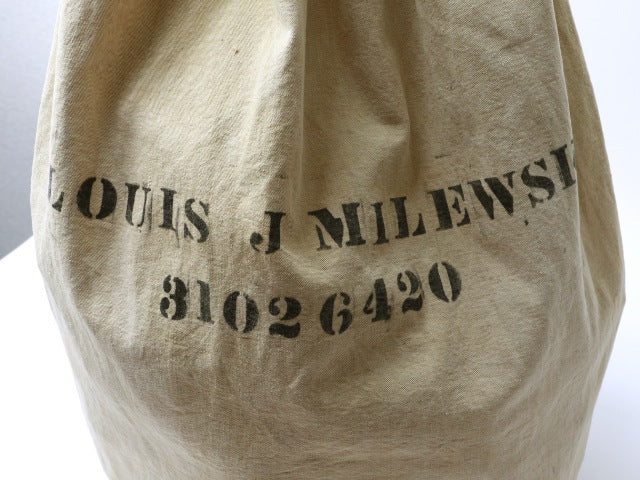 40's U.S.ARMY Stencil Print Twill Laundry Bag