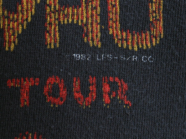 80s USA製 ビンテージ ★ The Who AMERICAN TOUR 82 両面 プリント 半袖 Tシャツ ( メンズ M ) 古着 80年代 ザ フー バンド ロック ツアーT