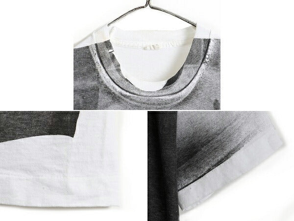 80s ビンテージ ★ チェ ゲバラ 両面 大判 プリント 半袖 Tシャツ ( メンズ XL ) 古着 チェゲバラ シングルステッチ アート フォト 偉人 白