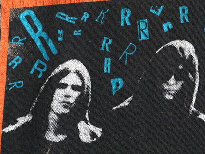 90s カットオフ ★ RAMONES 両面 プリント 半袖 Tシャツ ( メンズ XL 程) 古着 90年代 ラモーンズ バンド ロック パンク タイダイ オールド