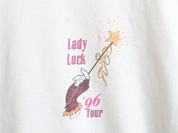 90's Virginia Lottery Lady Luck 96 Tour 両面 プリント 半袖 Tシャツ (L)