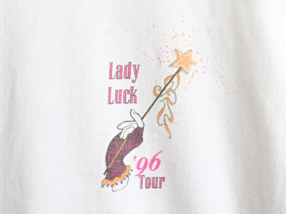 90's Virginia Lottery Lady Luck 96 Tour 両面 プリント 半袖 Tシャツ (L)