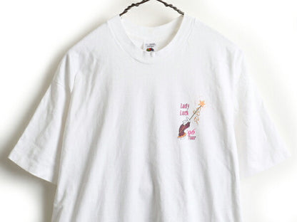90's Virginia Lottery Lady Luck 96 Tour 両面 プリント 半袖 Tシャツ (L)