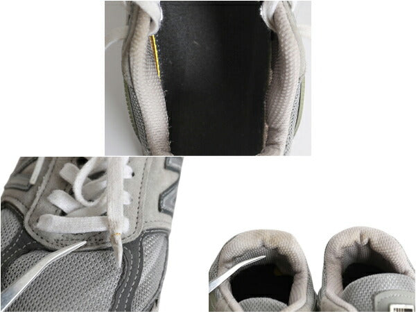 USA製 ★ ニューバランス 990 V5 スニーカー メンズ レディース 25cm 程 ランニング シューズ アウトドア 本革 スウェード レザー メッシュ