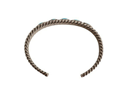 70s ~ 90s ★ ナバホ アーティスト 作 ローワーク ターコイズ シルバー バングル / 小物 ヴィンテージ ブレスレット STERLING 銀 ストーン