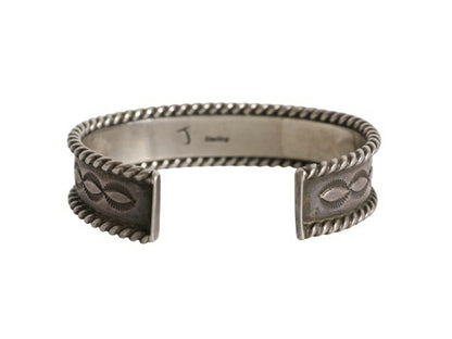 70s ~ 90s ★ ナバホ アーティスト 作 ローワーク ターコイズ シルバー バングル / 小物 ヴィンテージ ブレスレット STERLING 銀 ストーン