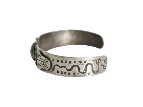 ~ 40s ★ ナバホ ターコイズ シルバー バングル 小物 ガラガラヘビ アロー サンダーバード インディアン STERLING ジュエリー ブレスレット