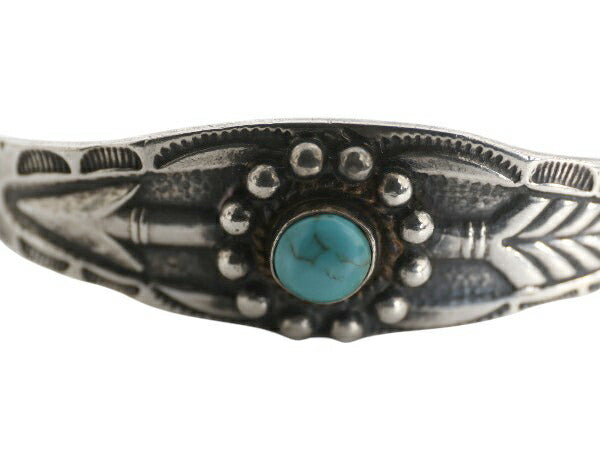 ~ 50s ★ ナバホ ターコイズ シルバー バングル / 小物 ヴィンテージ アロー 矢 STERLING ジュエリー ブレスレット 銀 フレッドハービー