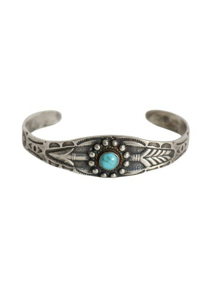 ~ 50s ★ ナバホ ターコイズ シルバー バングル / 小物 ヴィンテージ アロー 矢 STERLING ジュエリー ブレスレット 銀 フレッドハービー