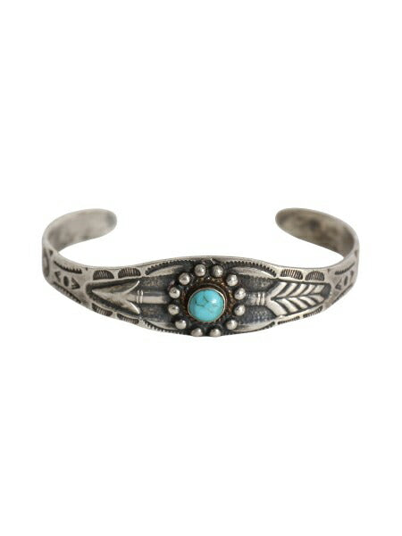 ~ 50s ★ ナバホ ターコイズ シルバー バングル / 小物 ヴィンテージ アロー 矢 STERLING ジュエリー ブレスレット 銀 フレッドハービー