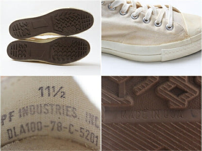 70's P.F社製 U.S.ARMY CONVERSE コンバース ジム シューズ (11 29.5cm程) アーミーコンバース 白