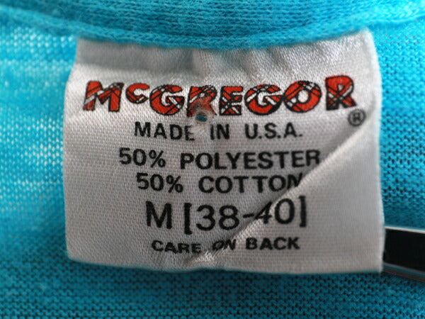 80s USA製 ★ McGregor マクレガー 無地 半袖 ポケット Tシャツ ( メンズ 男性 M ) 80年代 アメリカ製 ビンテージ 古着 USED ソリッド