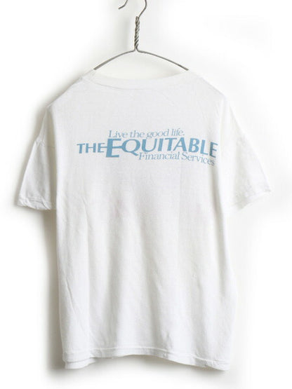 80's パキ綿 企業物 両面 プリント 半袖 Tシャツ (M 程)