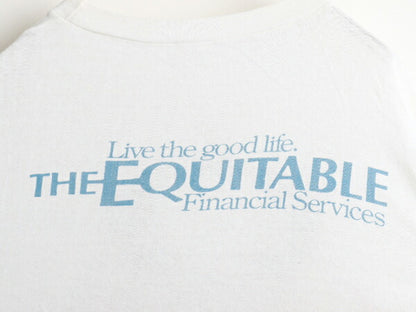 80's パキ綿 企業物 両面 プリント 半袖 Tシャツ (M 程)