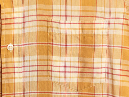 60s ★ BEEKMAN IVY LTD チェック 3点留め ボタンダウン シャツ メンズ S / 60年代 ヴィンテージ コットン 半袖シャツ ポケット付き スリム