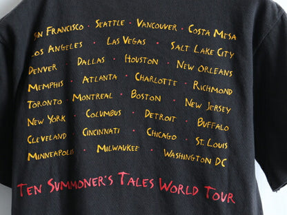 90s STING スティング Ten Summoner's Tales WORLD TOUR ツアー プリント 半袖 Tシャツ (M)
