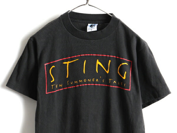 90s STING スティング Ten Summoner's Tales WORLD TOUR ツアー プリント 半袖 Tシャツ (M)