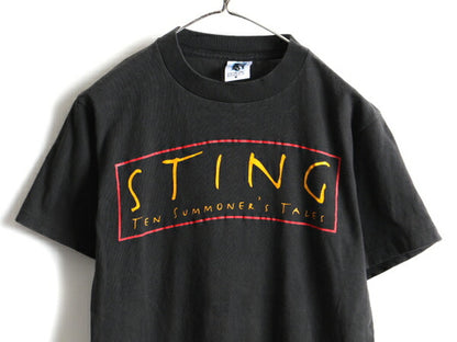 90s STING スティング Ten Summoner's Tales WORLD TOUR ツアー プリント 半袖 Tシャツ (M)