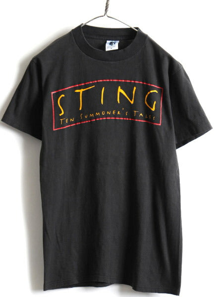 90s STING スティング Ten Summoner's Tales WORLD TOUR ツアー プリント 半袖 Tシャツ (M)