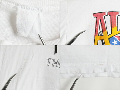 パキ綿 80's ALABAMA アラバマ 40 Hour Week The Fans Tour ツアー 両面 プリント 半袖 Tシャツ (M程)