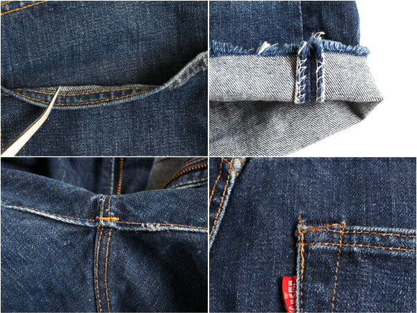 濃紺 60s USA製 ★ リーバイス 505 BIG E カットオフ インディゴ デニム ショートパンツ メンズ 34 / 古着 60年代 Levis ショーツ シングル